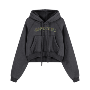 Lady's Dopebubu Snow Washed Cropped Hoodie
